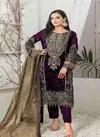Mah E Rooh 5163 Velvet Embroidered Salwar Kameez Collection